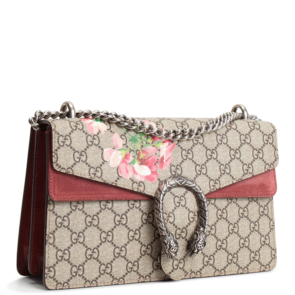 GU Small GG Supreme Blooms Dionysus Shoulder Bag - Pink