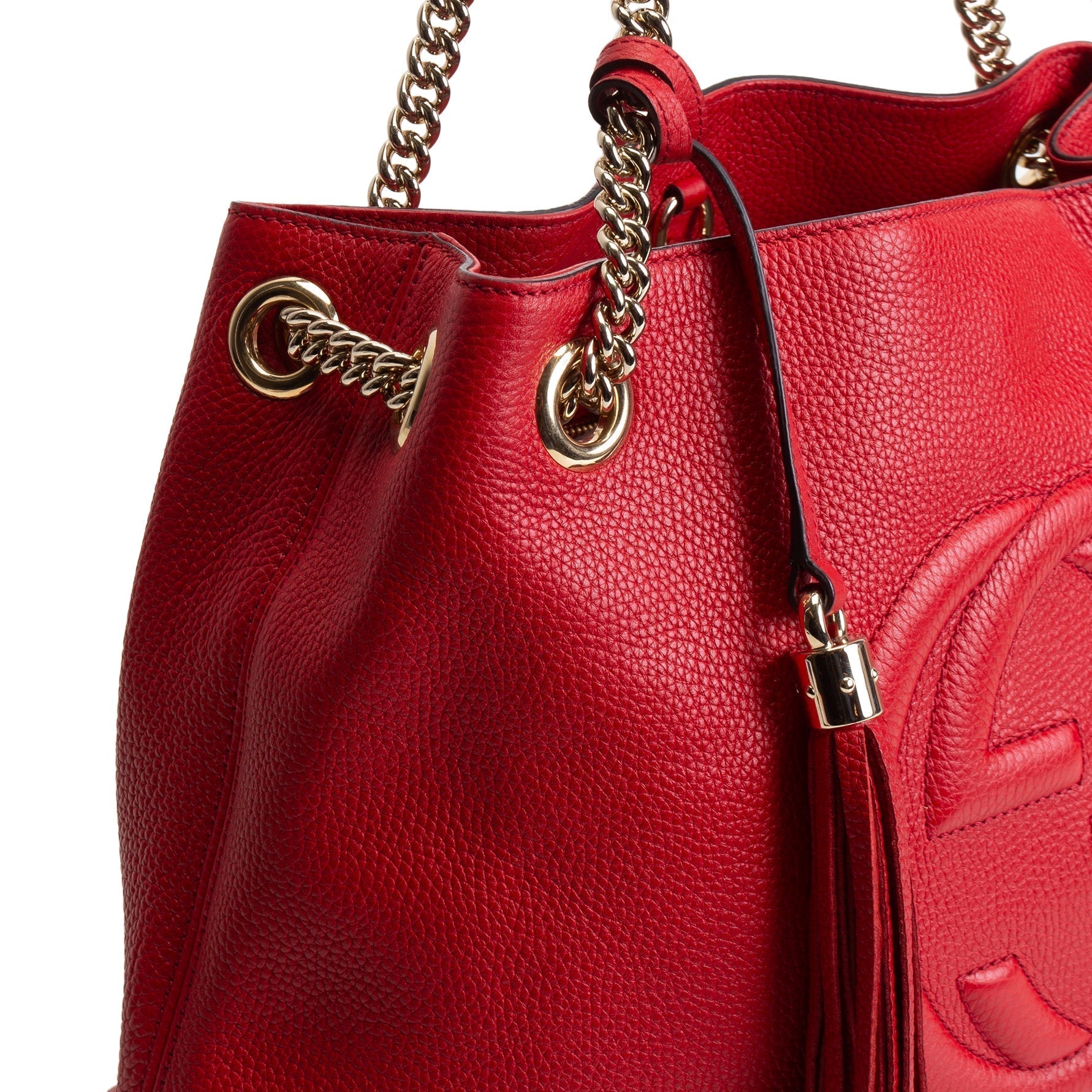 GUI Soho Medium Chain Tote - Red