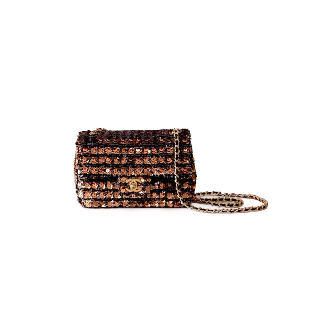 Golden Glam Sequin Bag