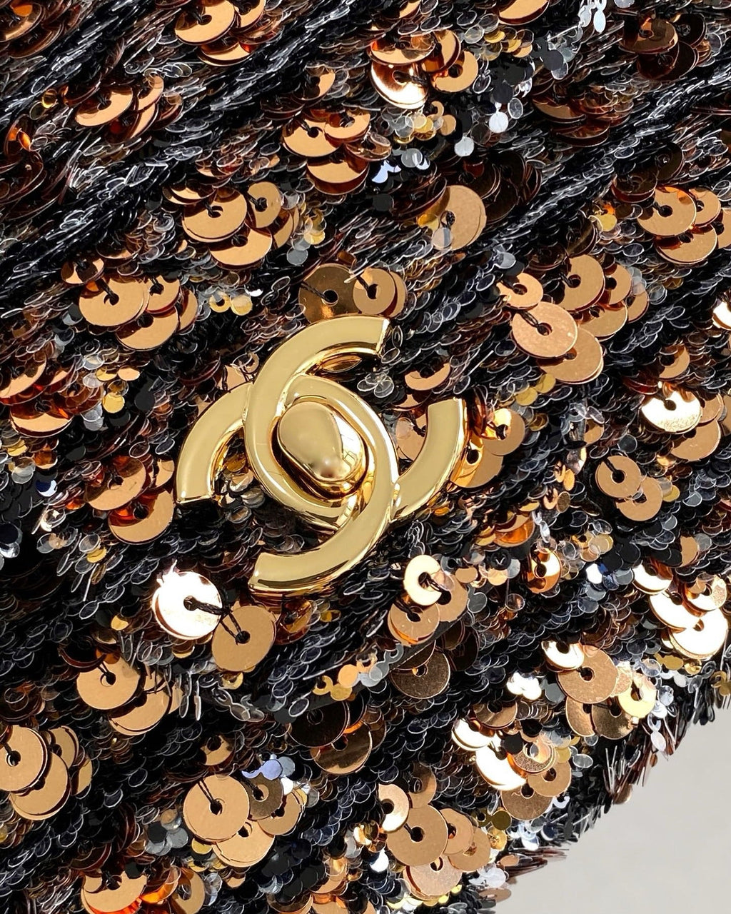 Golden Glam Sequin Bag