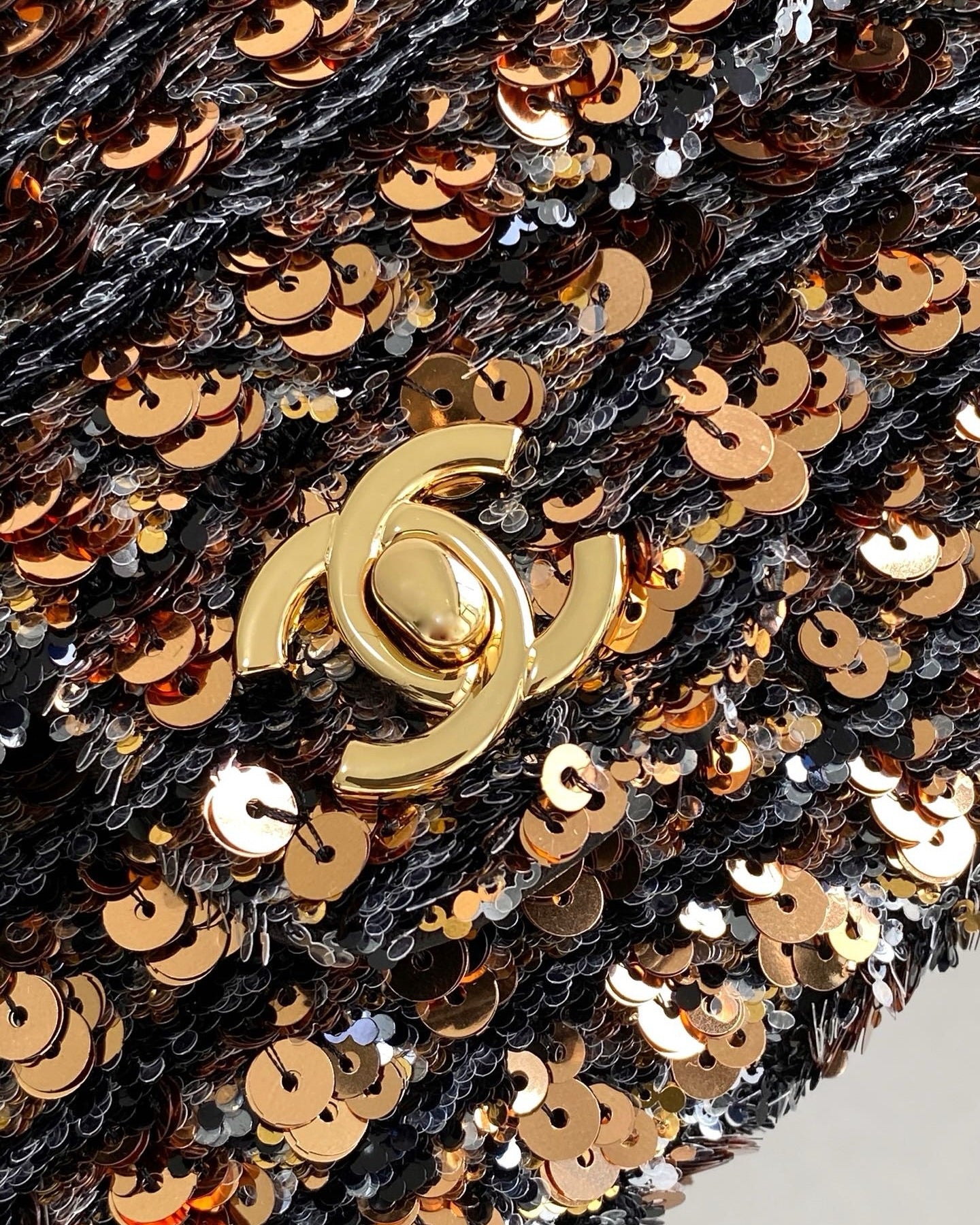 Golden Glam Sequin Bag