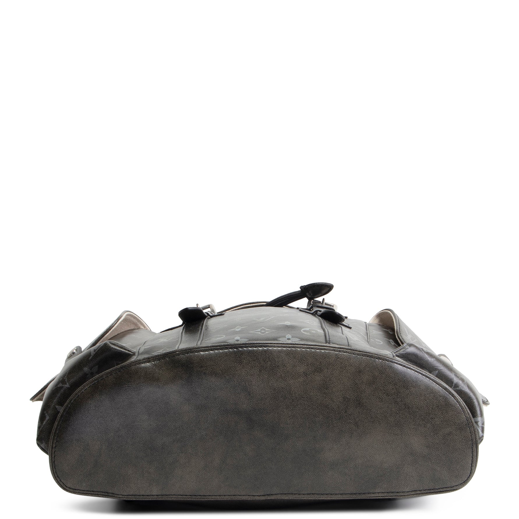 LV Christopher MM Brushed Monogram Eclipse Cowhide Backpack