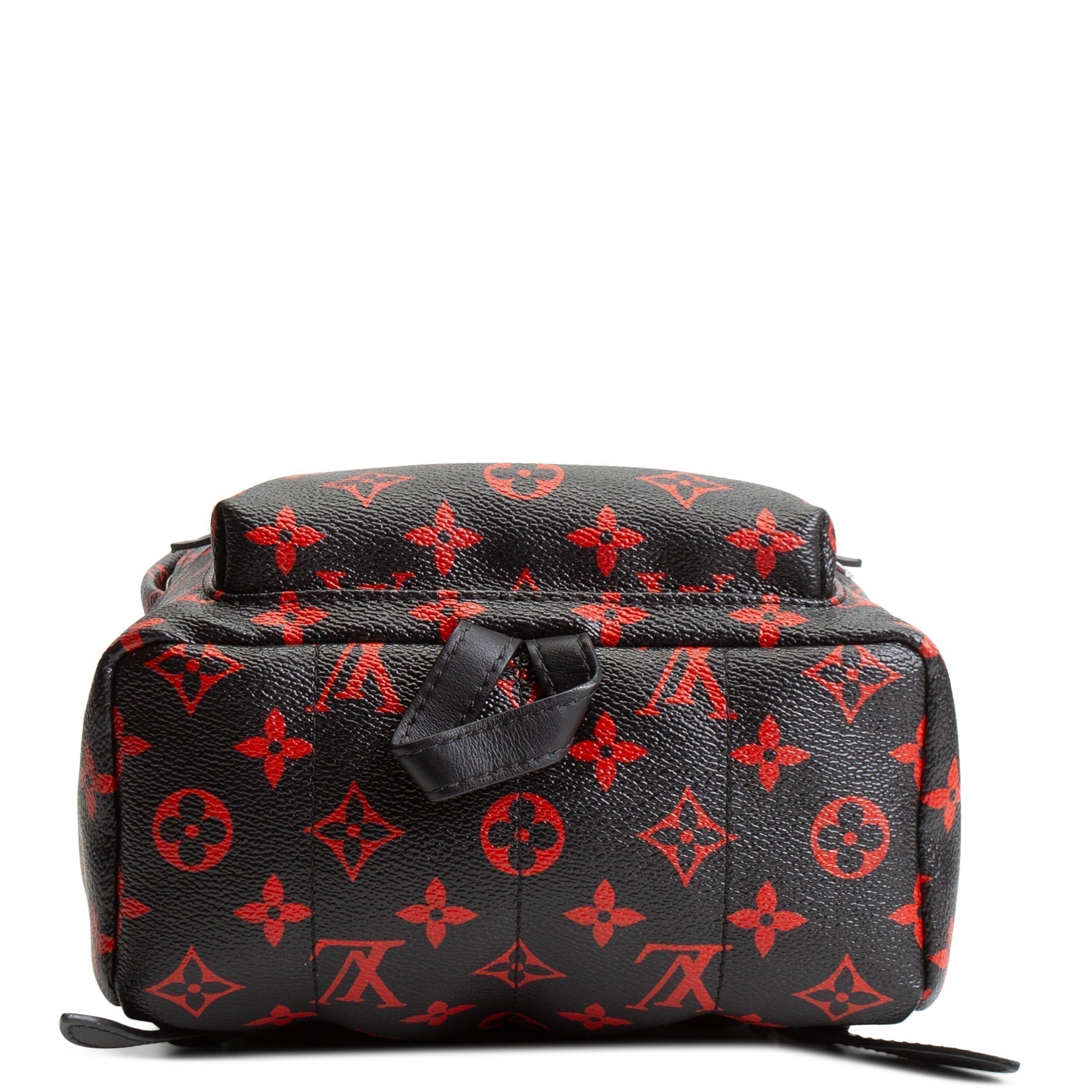 LV Infarouge Monogram Palm Spring PM Backpack - Black/Red