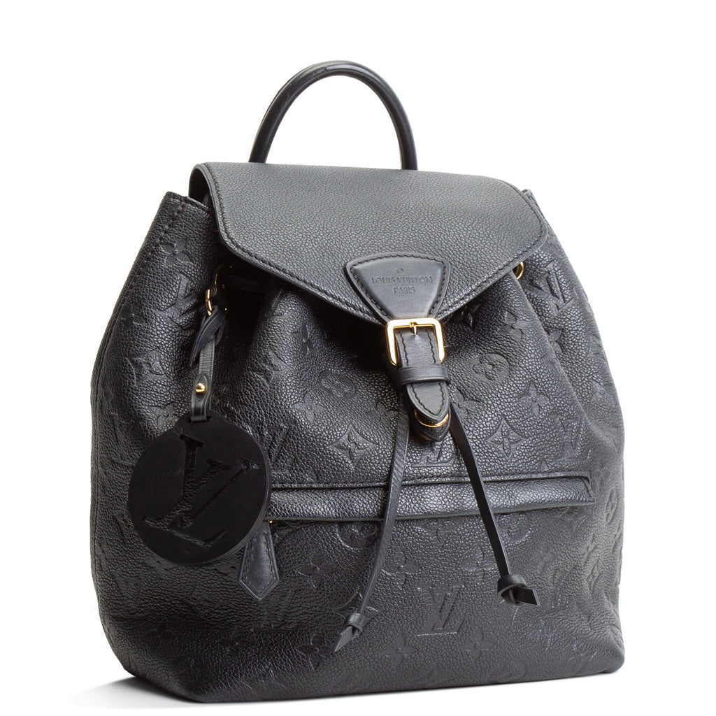 LV Monogram Empreinte Montsouris Backpack - Black