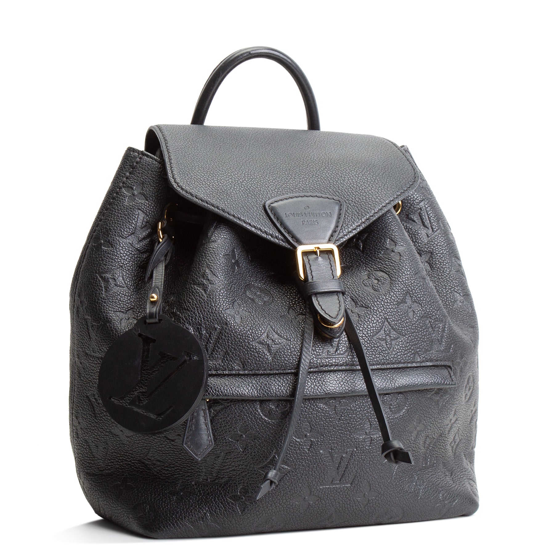 LV Monogram Empreinte Montsouris Backpack - Black