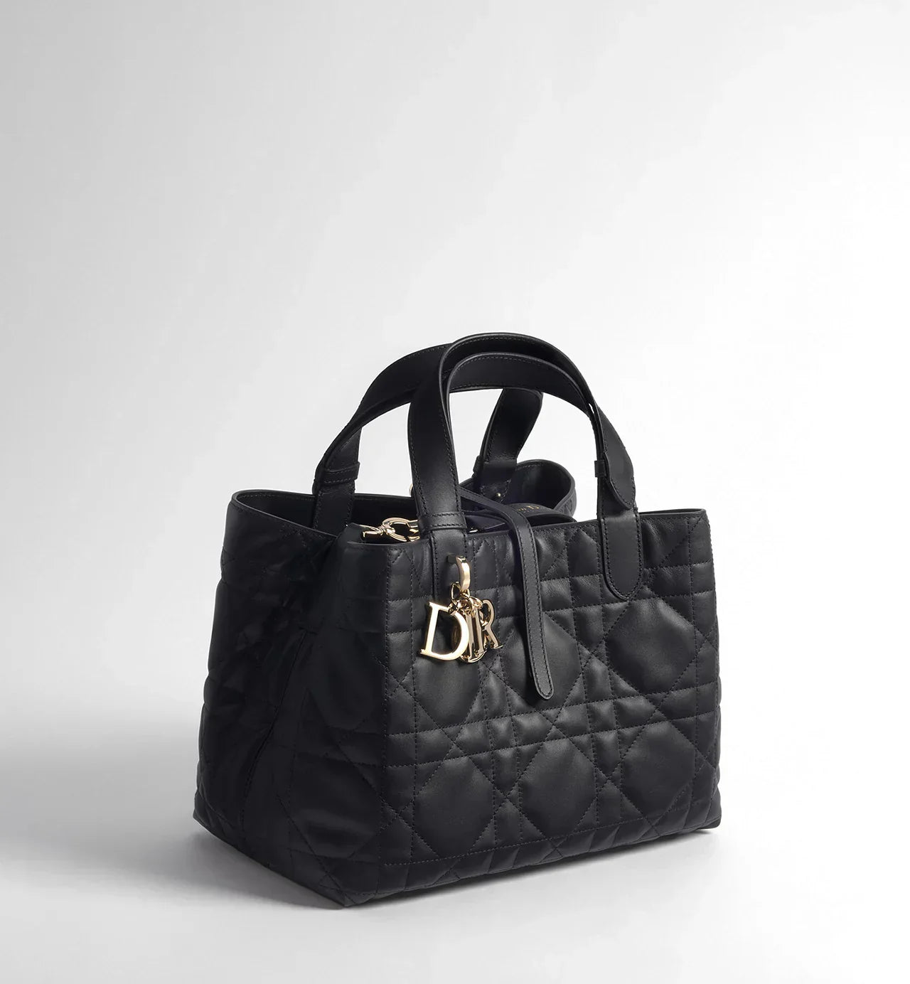 Medium Di Toujours Bag Black Macrocannage Calfskin