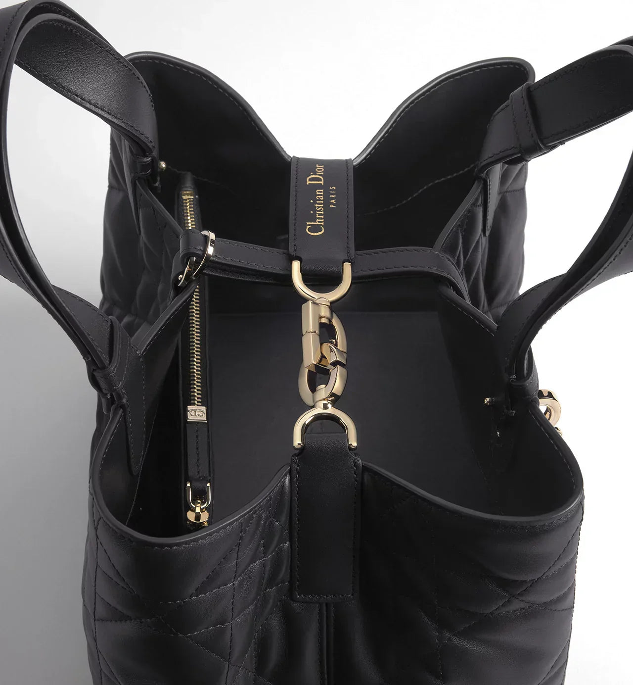 Medium Di Toujours Bag Black Macrocannage Calfskin